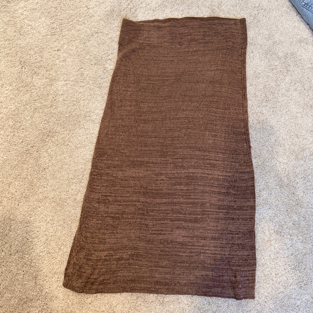 Free People Brown Knit Skirt